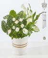 Image of Standard version for Pet Memorial Wind Chime with Garden - White Garden - FedEx