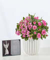 Image of Standard version for Celebration of Life Angel with Garden - Pink Garden - FedEx