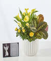 Image of Standard version for Celebration of Life Angel with Garden - Yellow Garden - FedEx