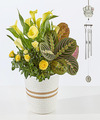 Image of Standard version for Pet Memorial Wind Chime with Garden - Yellow Garden - FedEx