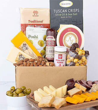 Deluxe Cheese and Charcuterie Gift Box - FedEx - YI004