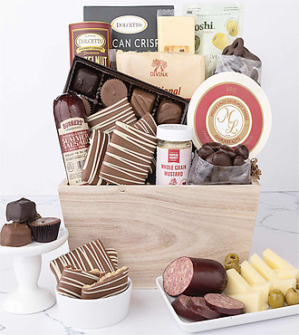 Gourmet Charcuterie and Sweets Gift Basket - FedEx - YI009