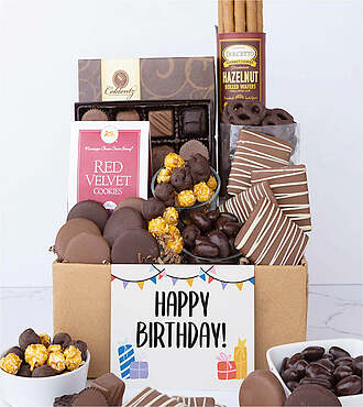 Deluxe Happy Birthday Chocolate Gift Box - Gift Box - FedEx - YI015