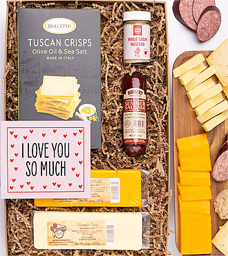 I Love You Cheese and Meat Gift Box - Gift Box - FedEx - YI051