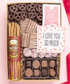 Image of Standard version for I Love You Chocolate and Sweets Box - Gift Box - FedEx