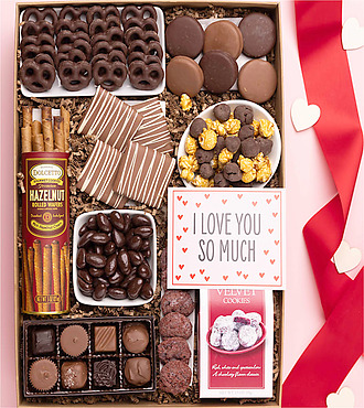 I Love You Deluxe Chocolate and Sweets Gift Box - Gift Box - FedEx - YI055