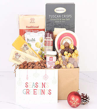 Season's Greetings Deluxe Charcuterie and Cheese Gift Box - FedEx - YI074