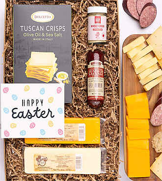 Happy Easter Cheese and Meat Gift Box - Gift Box - FedEx - YI091