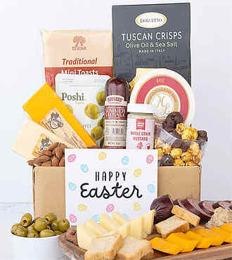 Deluxe Easter Cheese and Charcuterie Gift Box - Gift Box - FedEx - YI094