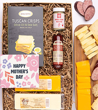 Happy Mother's Day Cheese and Meat Gift Box - Gift Box - FedEx - YI0A1