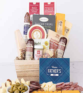 Premium Charcuterie and Cheese Father's Day Gift Basket - Gift Basket - FedEx - YI0BA