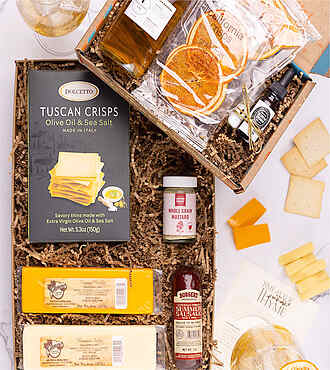 Cheese and Meat Box with Garden Party Spritz Cocktail Kit - FedEx - YI0E1
