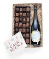Image of Standard version for Season's Greetings Gourmet Chocolates and Wine Gift - Sparkling Wine - FedEx