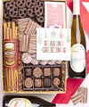 Image of Standard version for Season's Greetings Sweet Treats Chocolate and Wine Gift Box - Red and White Wine - FedEx