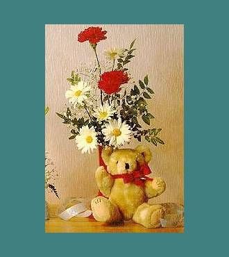 Bud Vase and Bear - Boy